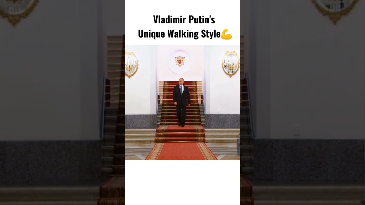 Vladimir Putin's Unique Walking Style   Putin Style💪🇷🇺 