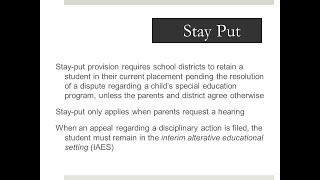 Stay Put Motion: A general practice answer based on my experience and interpretation of the question