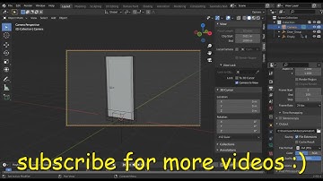 how to make a simple opening door | animation in blender|