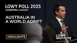 Highlights: Lowy Institute Poll 2025 Canberra — Australia in a world adrift