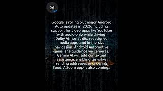 Android Auto adds video apps, music upgrades, and smarter Gemini features