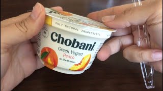 Eating Chobani Greek Yogurt (No Talking ASMR) screenshot 4