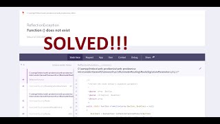 Function () does not exist - Laravel -How to fix