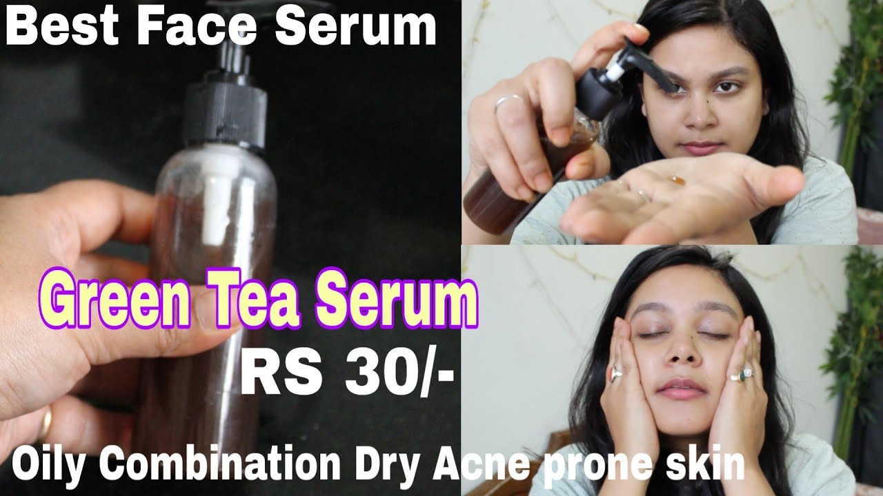 Glow SERUM For Spotless BRIGHT Flawless Skin Green Tea Face Serum Dry
