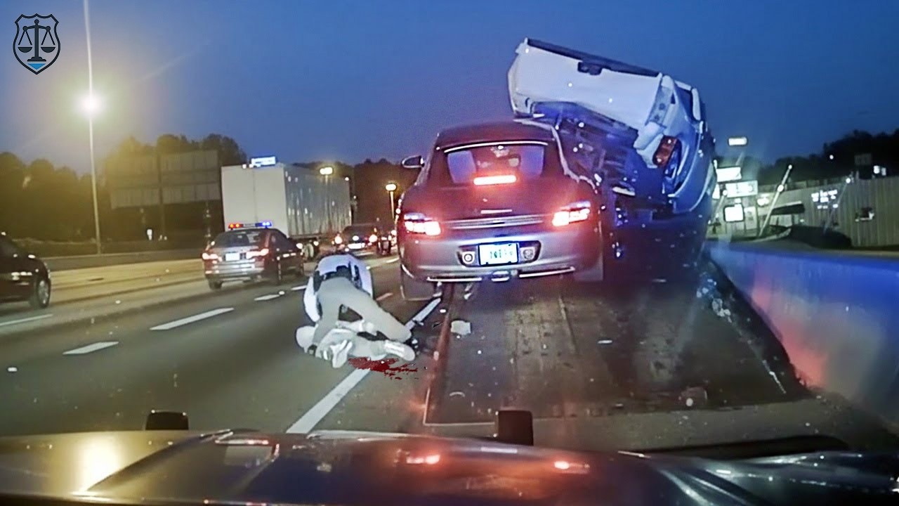 Craziest Most Brutal Police Dashcam Moments: Wild PIT Maneuvers at MAX Speed #11