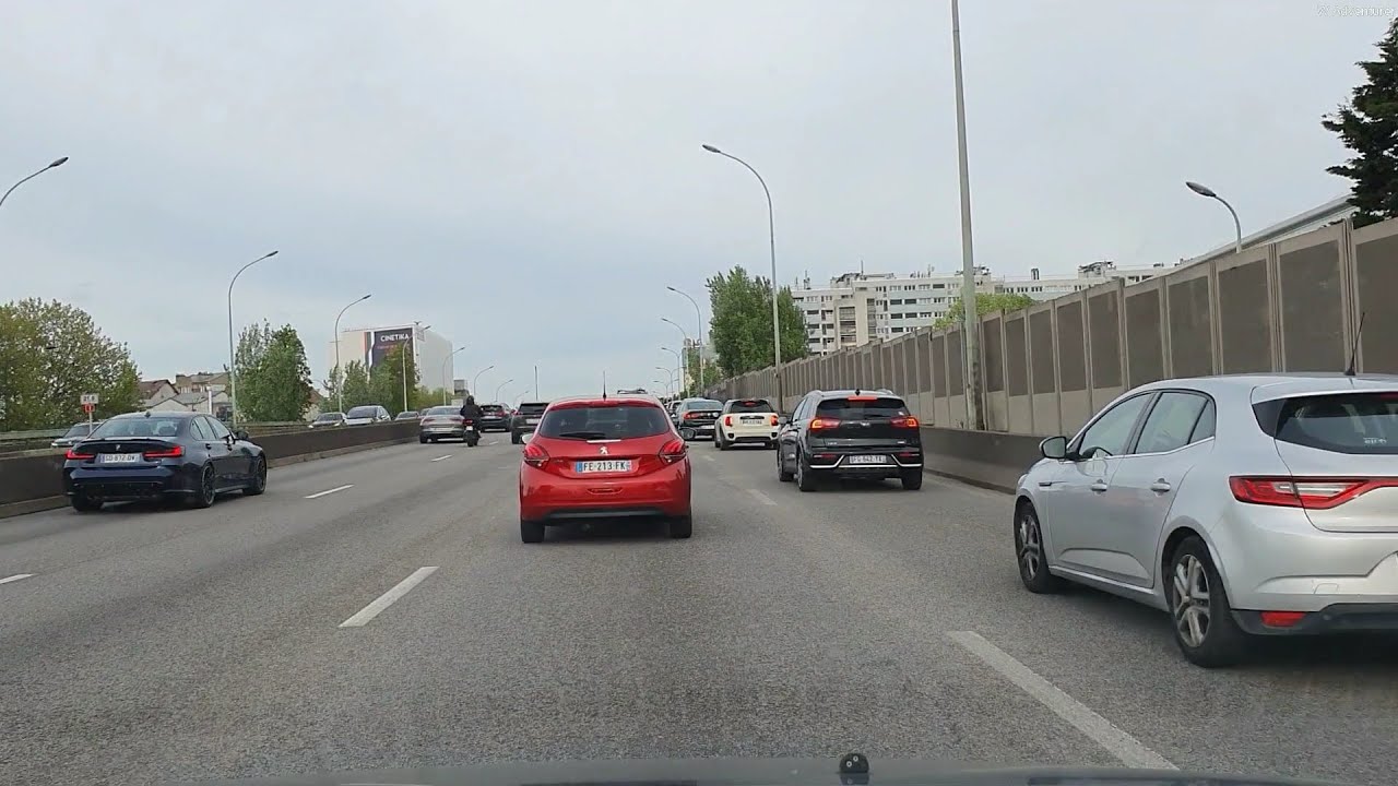 Driving from Boulogne to Saint-Denis | IDF | France | Part 2