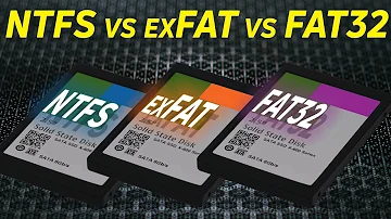 ¿Qué es FAT32 vs NTFS vs exFAT?