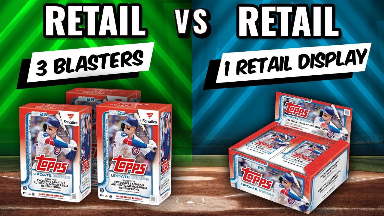 🚨2 AUTOS IN 1 PACK?!!🚨 2025 TOPPS UPDATE FANATICS BLASTERS VS RETAIL DISPLAY BOX