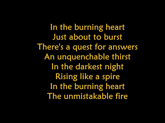 burning heart by survivor lyrics｜TikTok Search