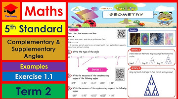 Geometry- 5th Std- Maths- Unit-1- Term 2- Pages 1 to 4- Angles- Fractals- Exercise 1.1- Activity