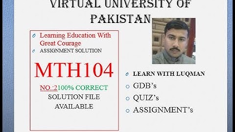 mth104 assignment 2 solution fall 2022