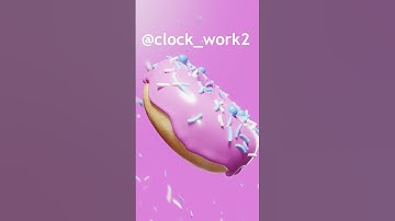 3D Doughnut Animation (Blender 3.6 LTS) #doughnut #3danimation #blender3d #cgi #3dmodelingsoftware