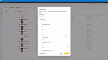 Axis Device Manager Extend - create a basic security policy