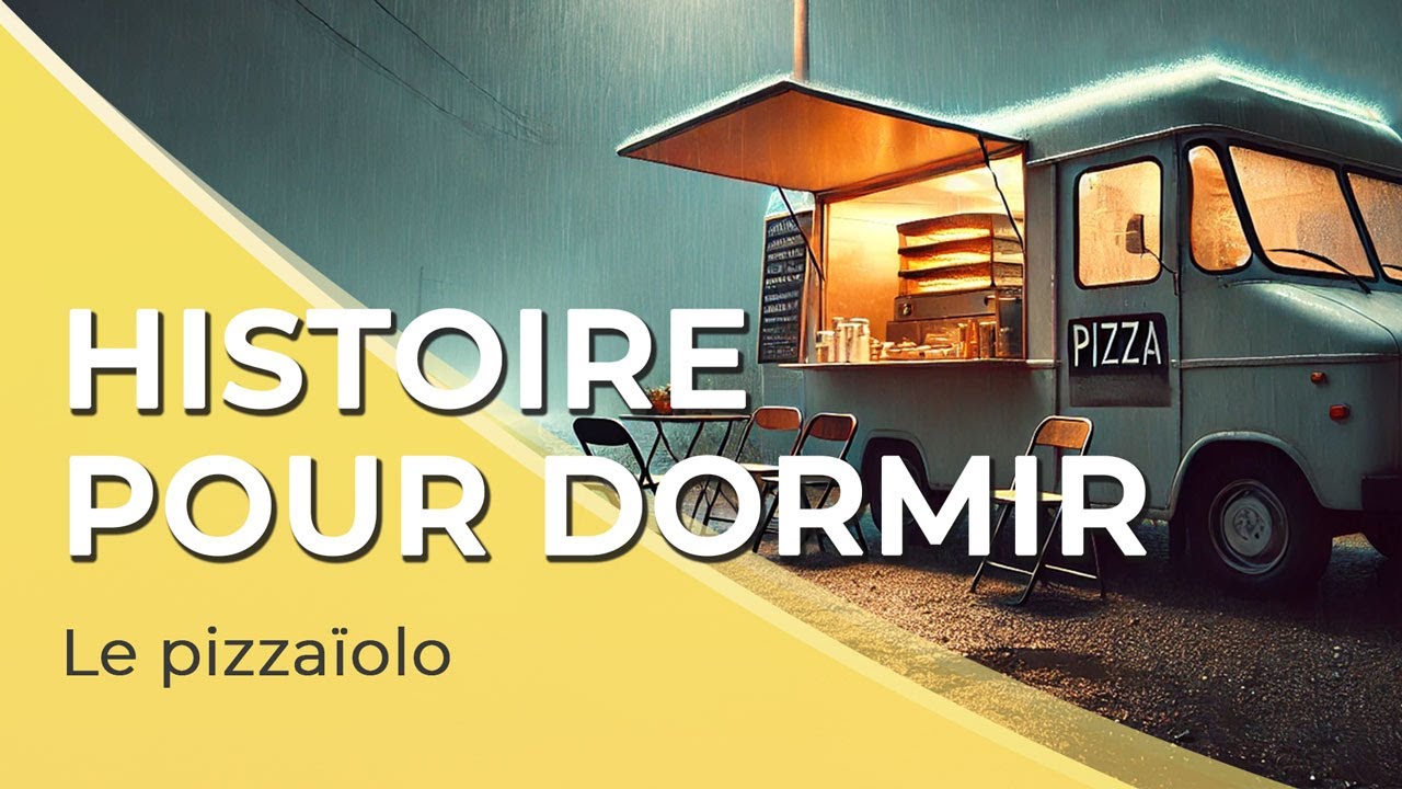 Histoire simple pour Dormir + Pluie 🌧️🍕 | Le pizzaïolo | 35 min | Voix homme | FR
