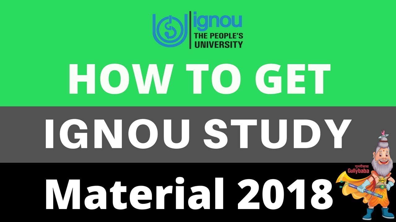 How to get IGNOU Study Material?