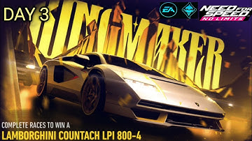 The DAY 3 | Lamborghini countach LPI 800-4 | Need For Speed No Limits | NFS
