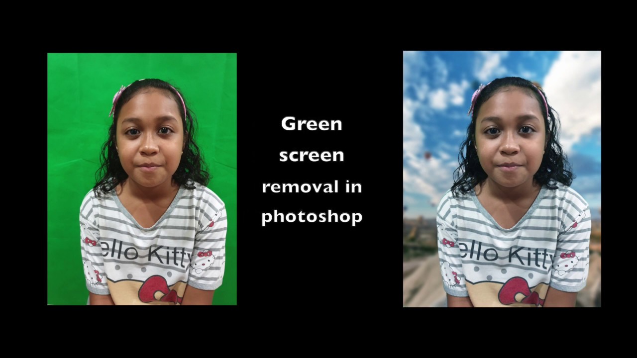 Green screen removal in YouTube