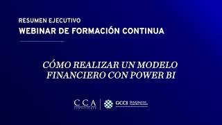 Webinar live | Cómo realizar un modelo financiero con Power BI (sesión 1)