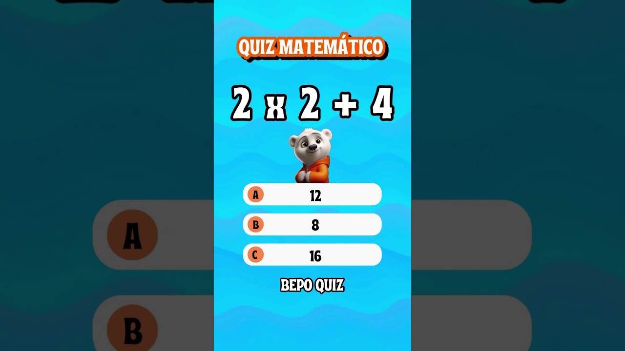 Quiz de matemática com perguntas e respostas 📚 #quiz #matematica #con