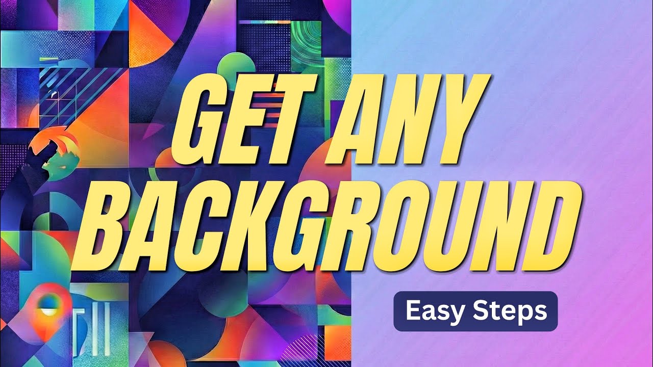 Tutorial Backgound Design How to Easily Get the Background of Any Design (Beginner Friendly ...