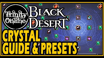 Black Desert CRYSTAL GUIDE Preset Sharing ALL Characters Trinity Online YouTube BDO beginners guide