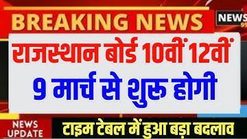 Rajasthan Board Exam 2023 | Rbse Board Time Table 2023 Class 12th, 10th, 8th, 5th Important Question