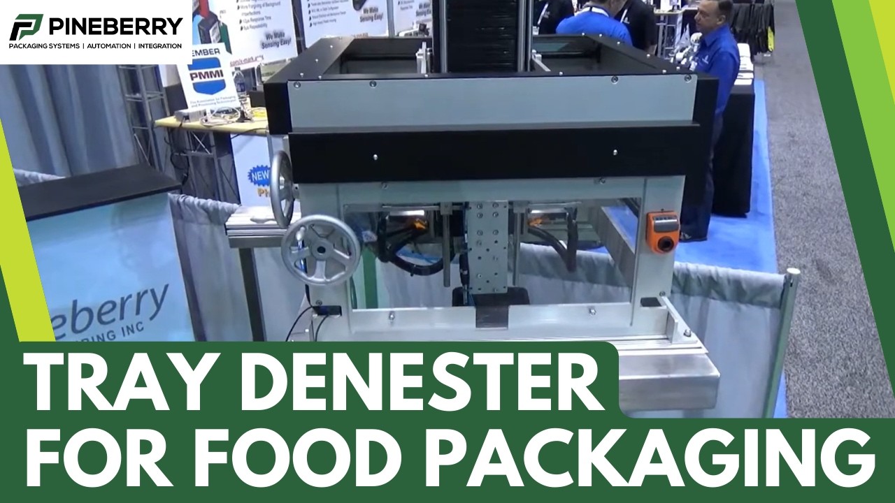 Tray Denester for Food Packaging Fulfillment Lines at Pack Expo - YouTube