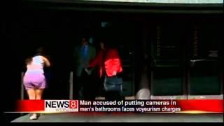 Accused peeper in court