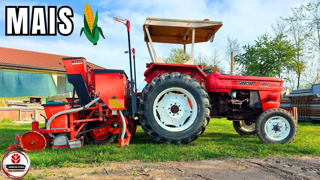 SEMINA MAIS | Tratttore Fiat 500 Special + Seminatrice Carraro 4 file