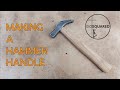 Making And Fitting A Hammer Handle From Scratch (ASMR)