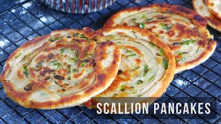 Scallion Pancakes | Cong You Bing | 葱油饼 (Super Crispy & Flaky)