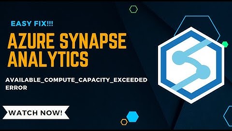 Azure Synapse Analytics - Easy Fix AVAILABLE_COMPUTE_CAPACITY_EXCEEDED by creating new Spark Pool