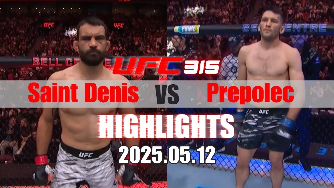 【UFC終極格鬥冠軍賽】Benoît Saint Denis VS Kyle Prepolec 賽事精華｜20250512 - YouTube