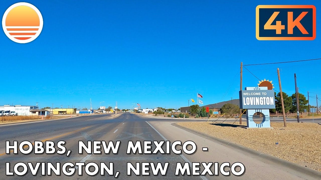 🇺🇸 [4K60] Hobbs, New Mexico to Lovington, New Mexico! 🚘 Drive with me