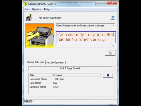 Máy in canon 2900 báo lỗi No Toner Cartridge | Foci