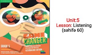 5-Ci Sinif İngilis Dili.unit 5.Lessonlistening And Vocabulary Yeni Dərslik Game Changer Səhifə 60