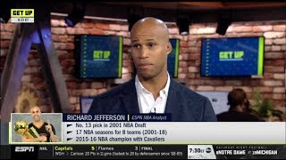 GET UP | Richard Jefferson on Clippers def. Lakers 112-102 \& Kawhi \& Clippers win vs LeBron \& Lakers