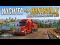 ATS | Wichita to Huntsville | Realistic Truck Driving | ASMR