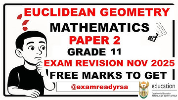 Master Euclidean Geometry! | Grade 11 Maths Paper 2 Revision | Exam Ready RSA