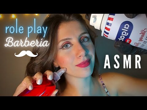 ASMR • Barbería💈Personalizada para DORMIR 🪒✂️ + Layered Sounds, Roleplay 💤