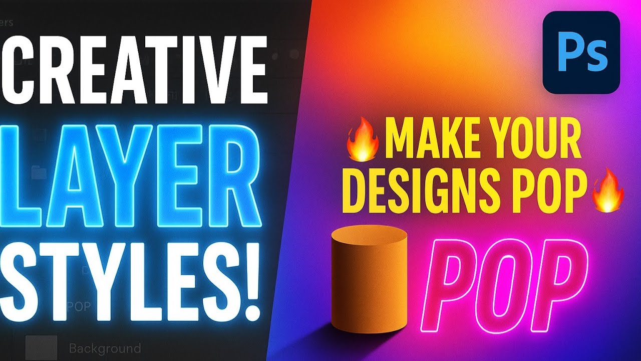 Creative Layer Styles in Photoshop | Make Your Designs Pop! - YouTube