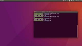 Run Java Program in Terminal
