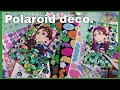 🍃Polaroid deco. Tanjiro Kamado from Demon Slayer anime Polaroid green theme💚