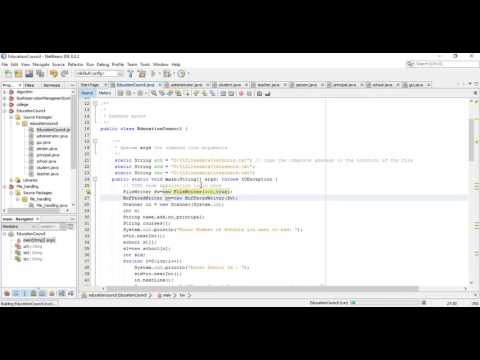 File Handling Java Netbeans File Addressing