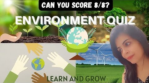 Environment Quiz, Multiple Choice Questions on Environment,  GK, Environmental Science Quiz