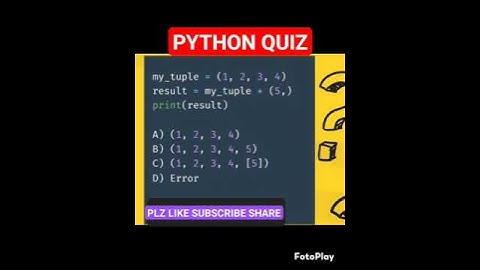PYTHON QUIZ #ai #java #python #pythoncode #quiz #iot #blockchain #php #cod #java #coding #bts