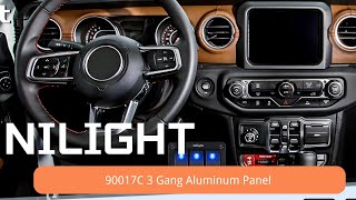 🔧⚡ Nilight 3 Gang Aluminum Rocker Switch Panel | Pre-Wired, Durable & Easy Install