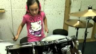 Anastasia Kästli - 8 Year Old Girl Play Drum Solo