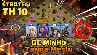 TH 10 QC Minho tanpa Mesin apakah worth it?  Strategi TH 10 | COC Indonesia