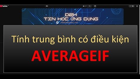 [D2X] - Học Hàm AVERAGEIF Trong Excel Trong 5 Phút!